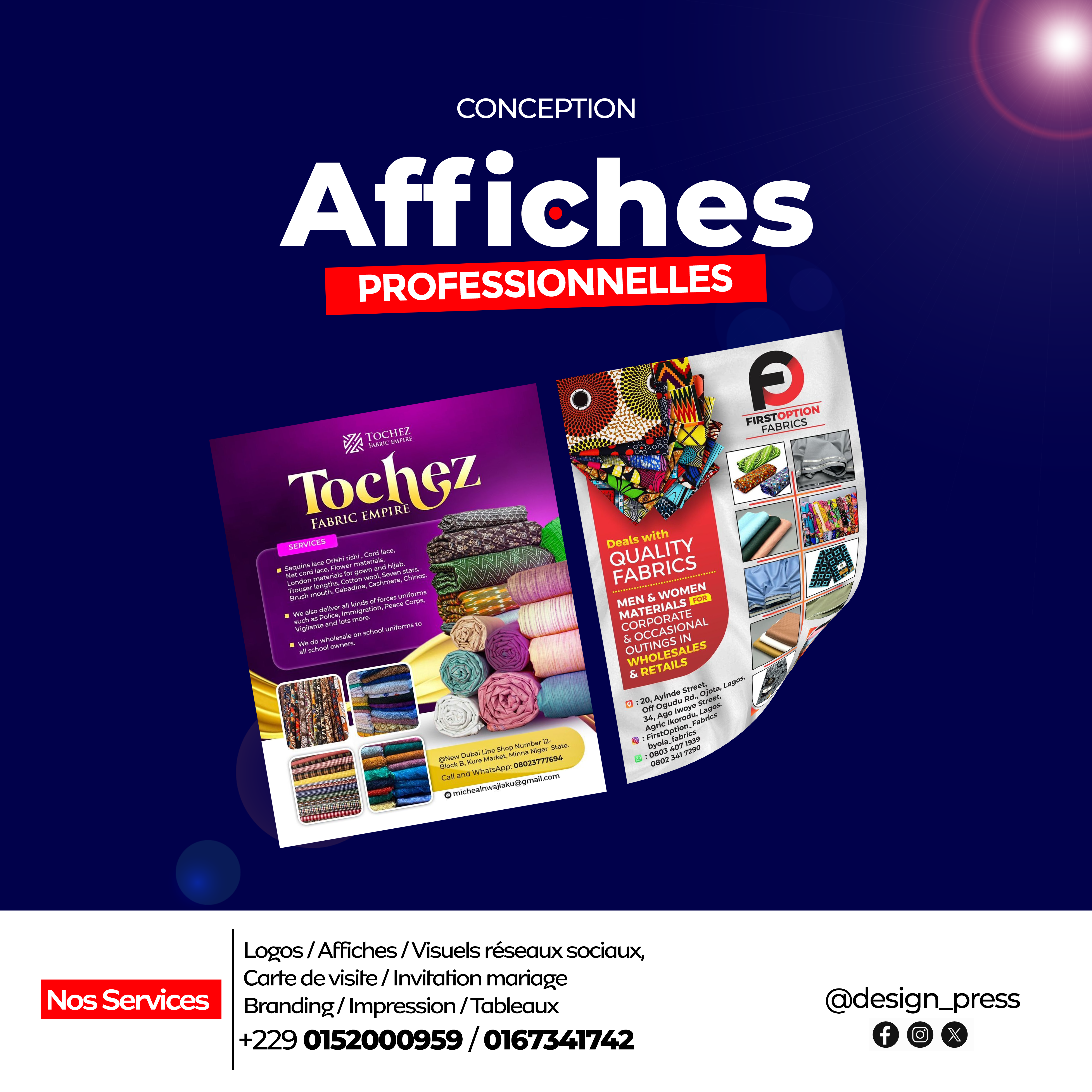 Affiches professionnelles Design Press